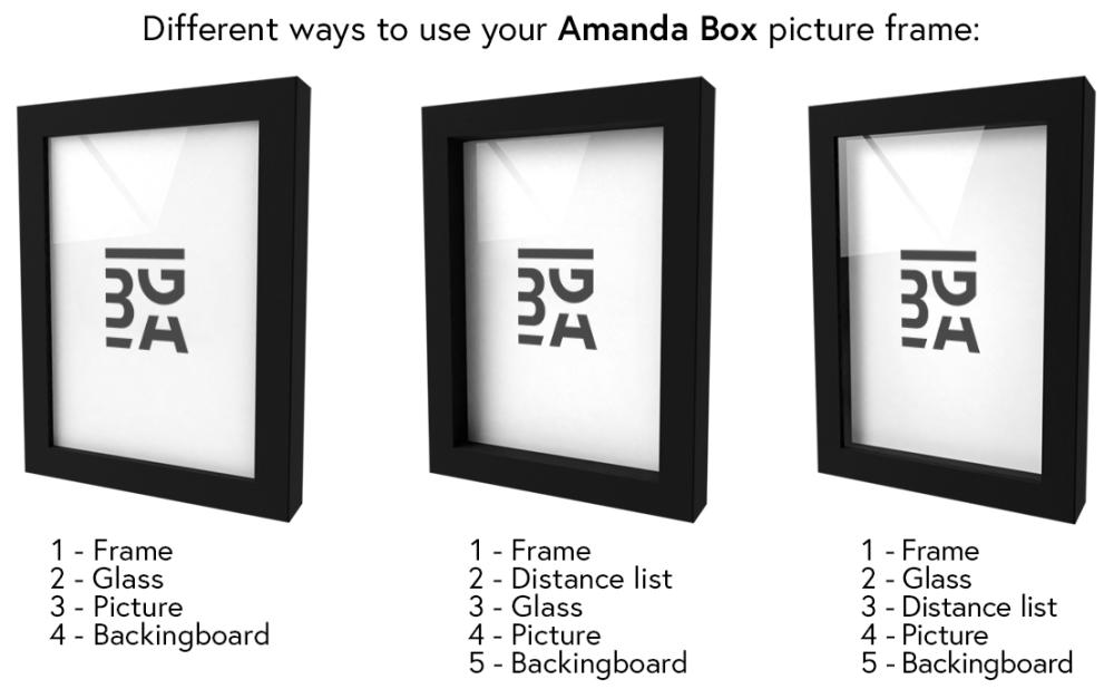 Raam Amanda Box muster 50x75 cm