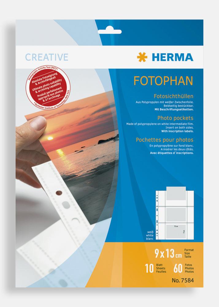 Herma fototaskud 9x13 cm horisintaalne - 10 pakis valed