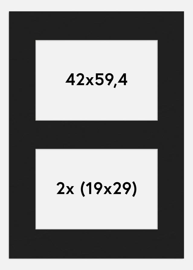 Paspartuu muster 42x59,4 cm - kollaaz 2 pildid (19x29 cm)