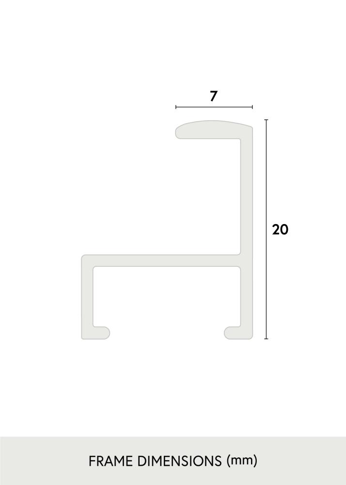 Peegel minimaalne White 45x130 cm