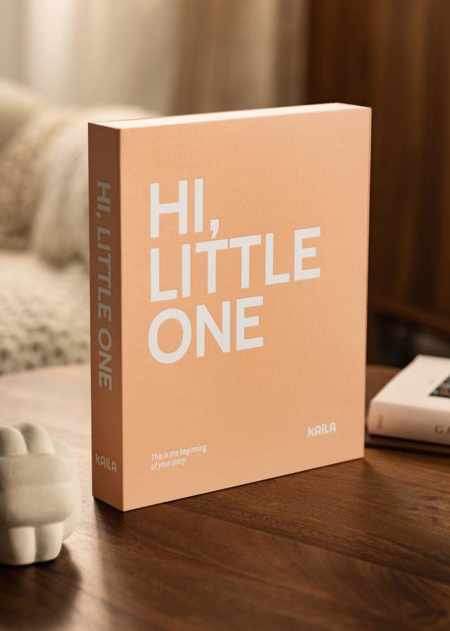 KAILA HI LITTLE ONE Pink - Coffee Table Photo Album (60 mustad lehekuljed)