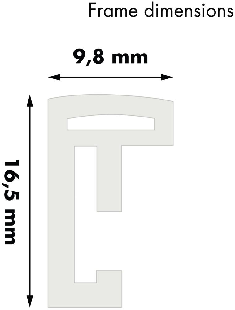 Raam New Lifestyle valge 50x60 cm - paspartuu valge 14x18 inches