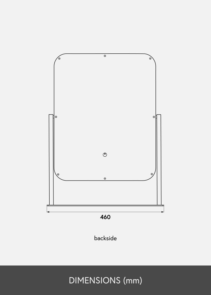 KAILA meikimispeegel III muster - 45x60 cm