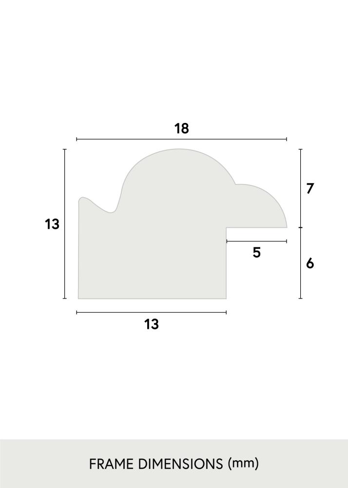 Raam Line valge 7x9 cm