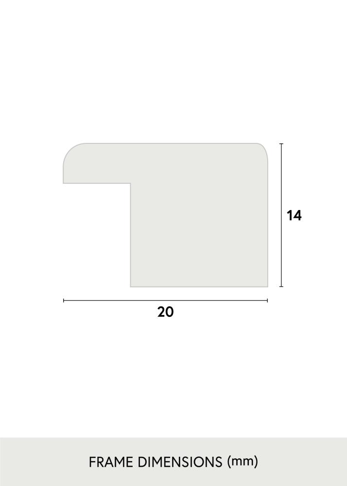 Raam stiilne tamm 70x100 cm - paspartuu muster 61x91,5 cm