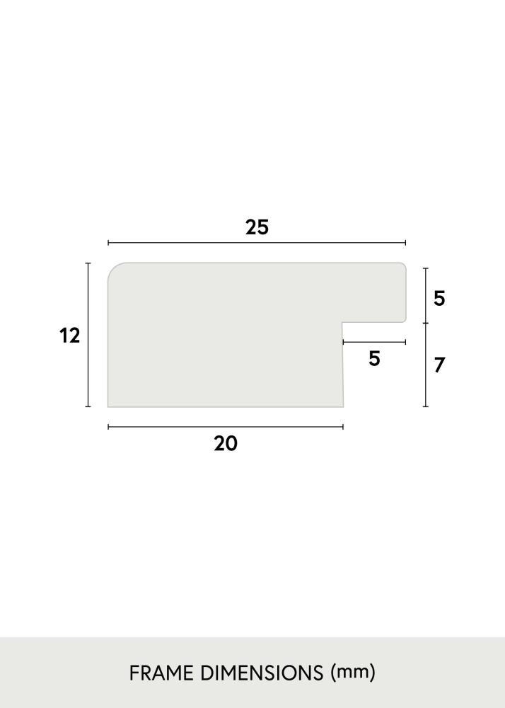 Raam Trendline valge 60x60 cm - paspartuu valge 45x45 cm