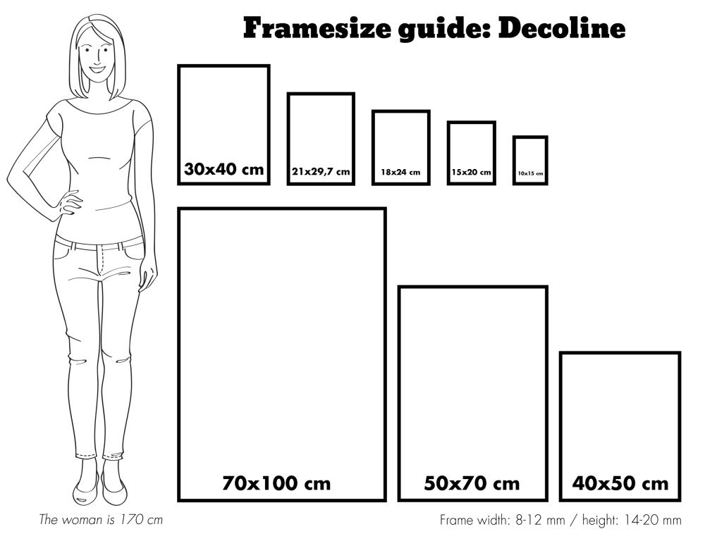 Raam Decoline muster 30x91 cm