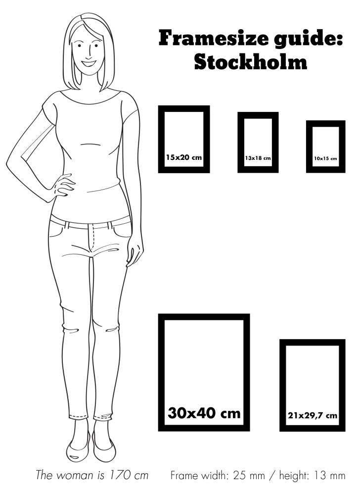Raam Stockholm valge 10x15 cm