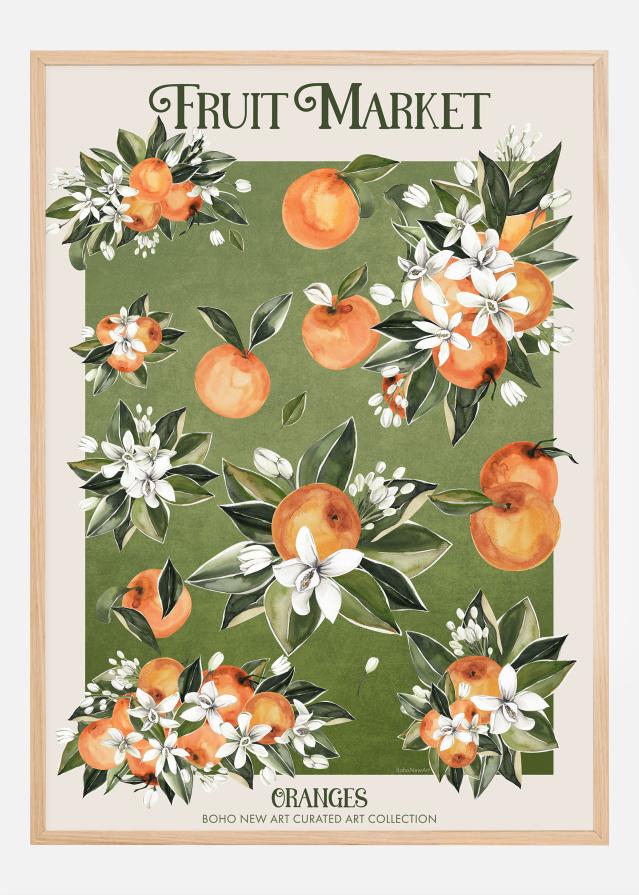 Fruit Market - Boho Oranges reklaamplakat