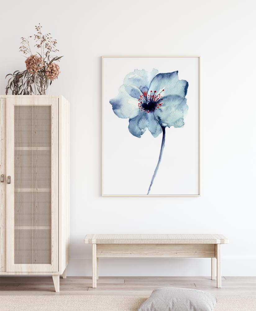 Aquarelle Flower - Blue reklaamplakat