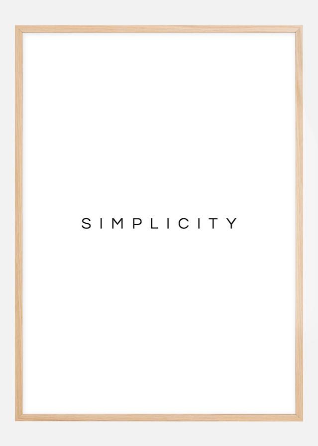 Simplicity Plakat