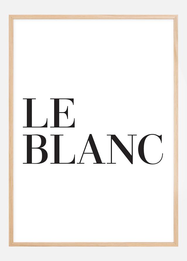 Le blanc reklaamplakat