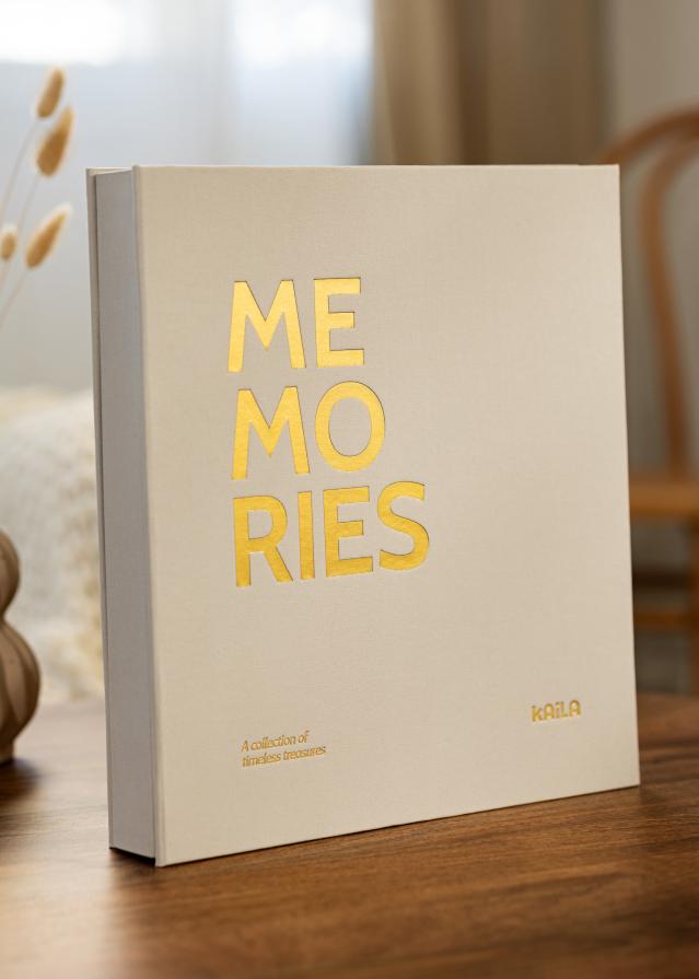 KAILA fotoalbum Memories Creme - 600 pildid mootudes 11x15 cm