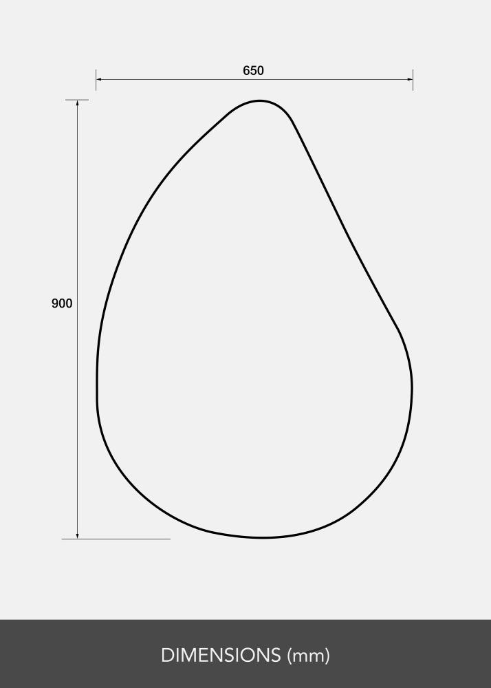 Peegel Droplet 65x90 cm