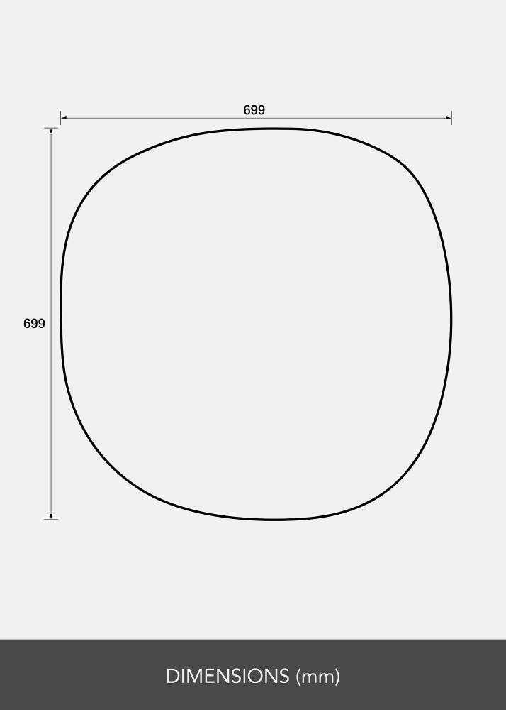 Peegel Roundy I 70x70 cm