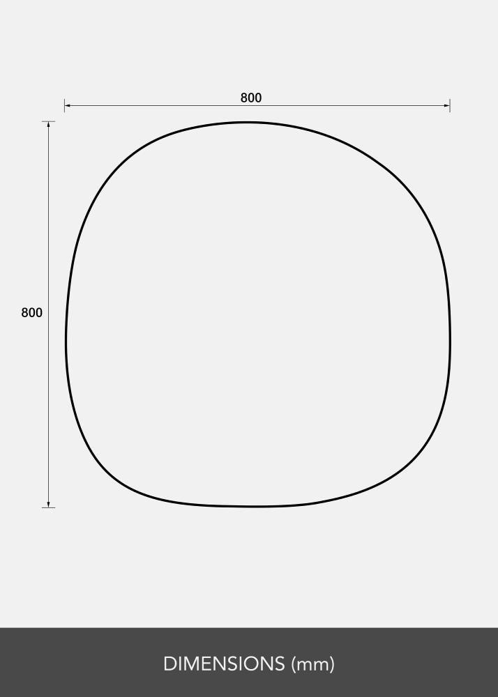 Peegel Roundy 80x80 cm