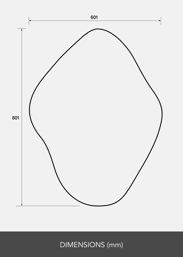 Peegel Biface 60x80 cm