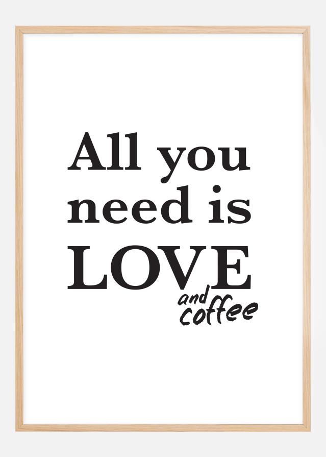 Love and coffee reklaamplakat