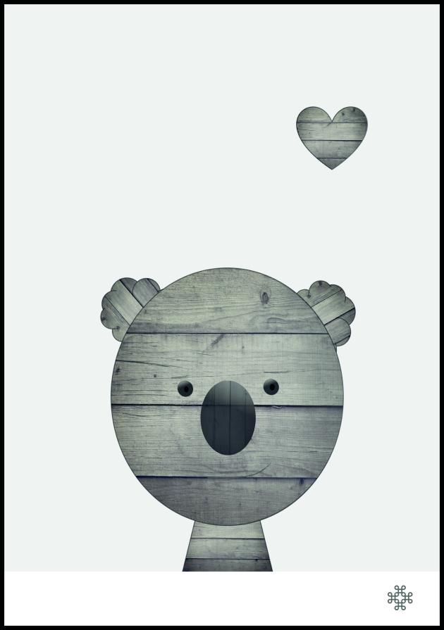 Wood koala reklaamplakat