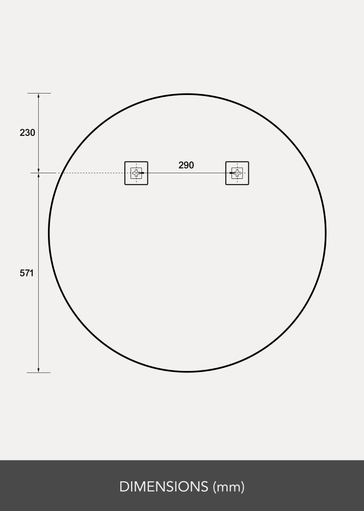 Peegel Ring LED 80 cm Ø