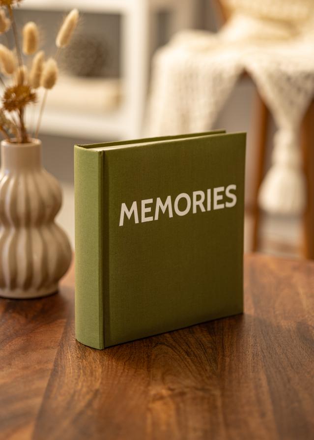 Memories Linen Album roheline - 200 pildid mootudes 10x15 cm