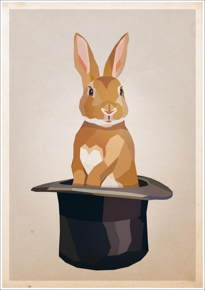 Rabbit in hat reklaamplakat