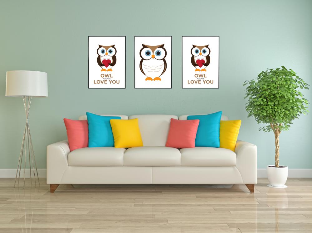 Owl Always Love you - Pruun-must reklaamplakat