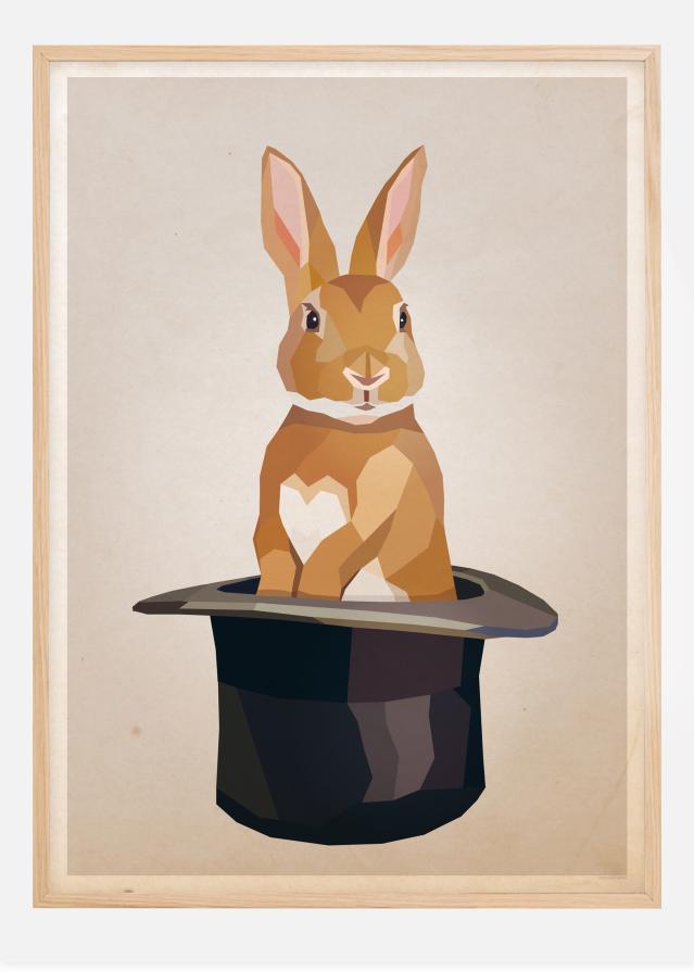 Rabbit in hat reklaamplakat