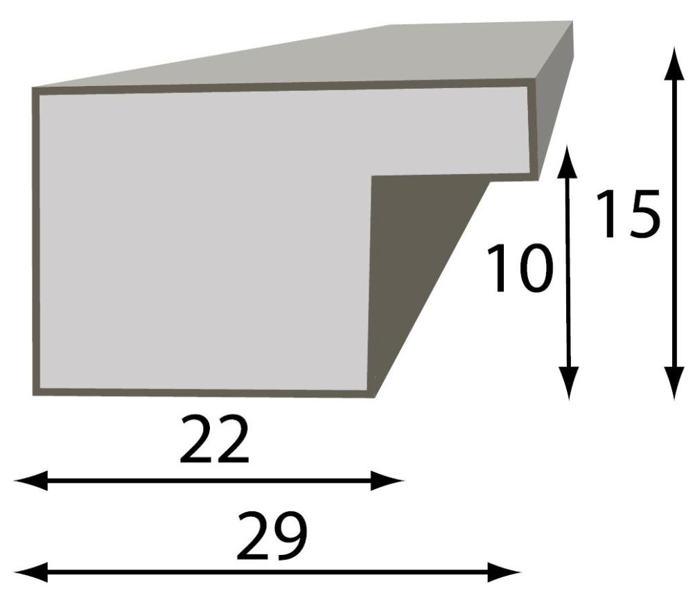 Raam suureparane puitpruun 20x30 cm