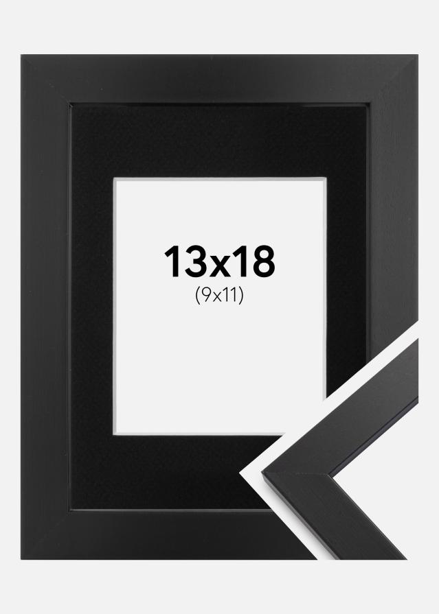 Raam Black Wood 13x18 cm - paspartuu muster 10x12 cm