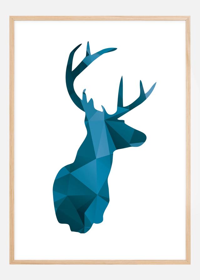 Deer - sinine reklaamplakat