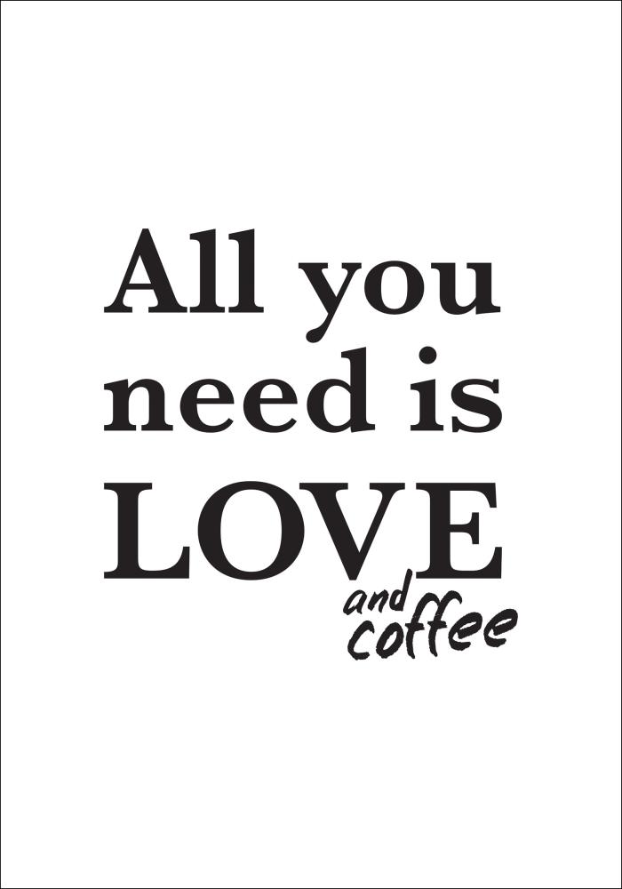 Love and coffee reklaamplakat