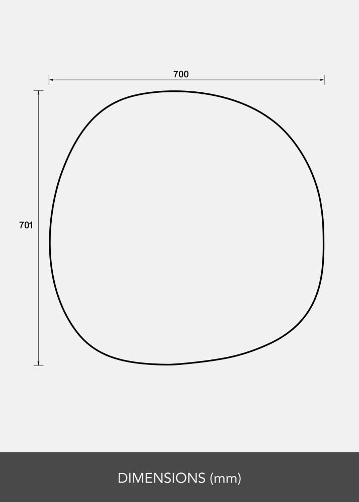 Peegel Roundy II 70x70 cm