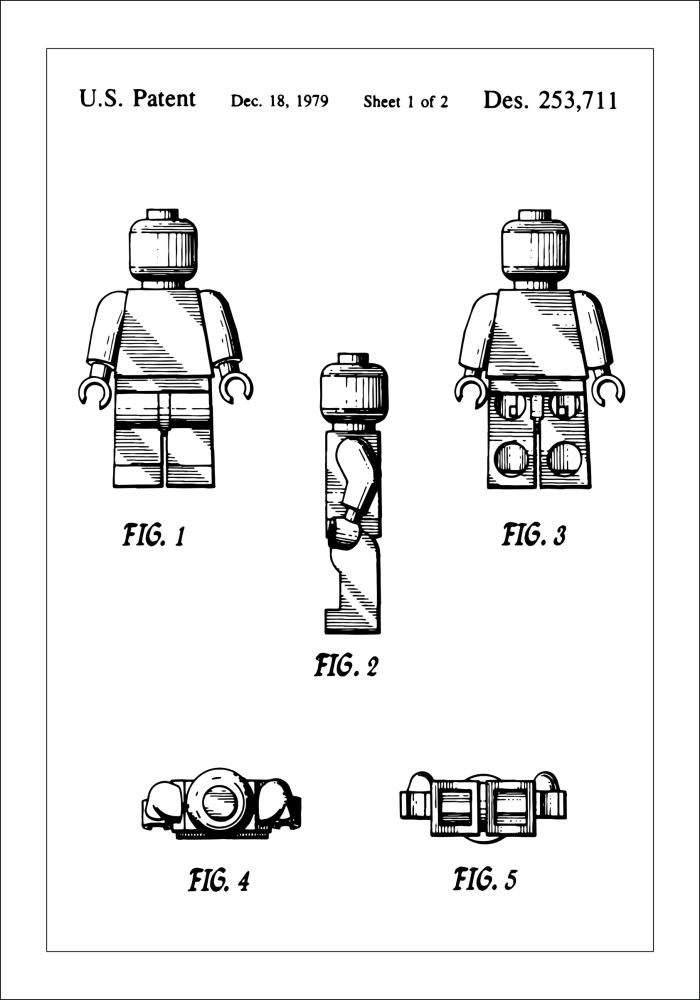 Patenteeritud joonistus - Lego sees Plakat