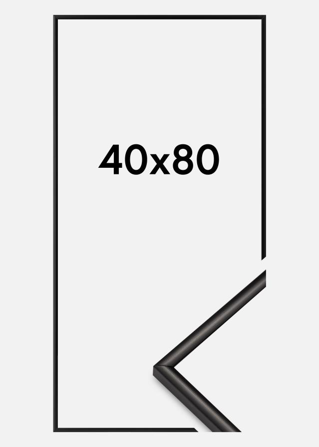 Raam Scandi Akruulklaas matt must 40x80 cm