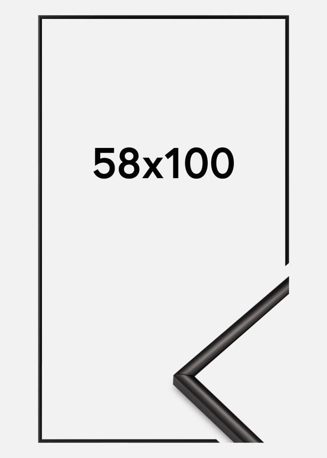 Raam Scandi Akruulklaas matt must 58x100 cm