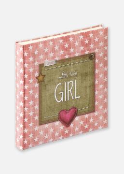 Little beebialbum Girl roosa - 28x30,5 cm (50 valed lehekuljed / 25 lehte)