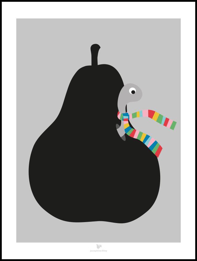 Pear - Grey reklaamplakat