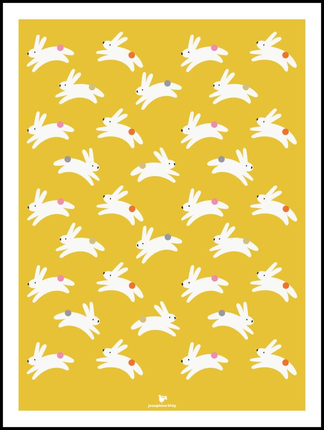 Rabbit - yellow reklaamplakat