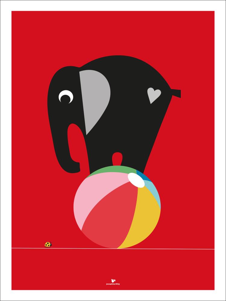 Elephant - Red reklaamplakat