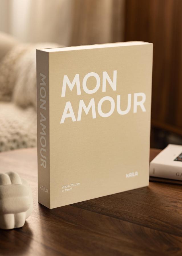 KAILA MON AMOUR - Coffee Table Photo Album (60 mustad lehekuljed / 30 lehte)