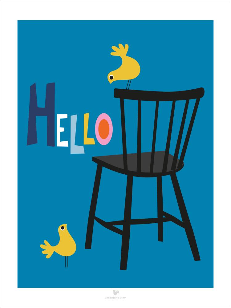 Chair - Blue reklaamplakat