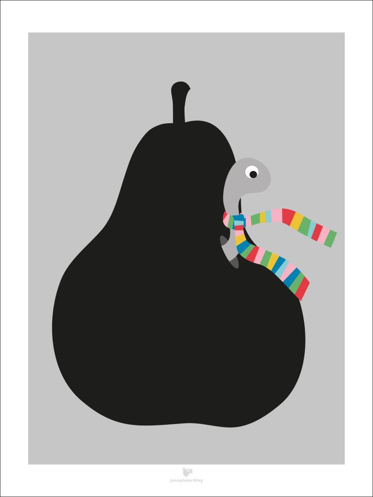 Pear - Grey reklaamplakat