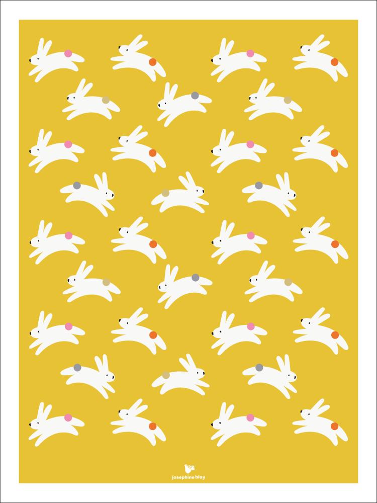 Rabbit - yellow reklaamplakat