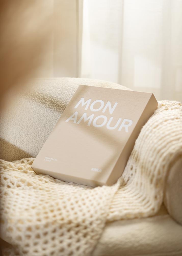 KAILA MON AMOUR - Coffee Table Photo Album (60 mustad lehekuljed / 30 lehte)