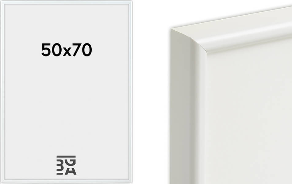 Pilt stiilsest valgest raamistikust