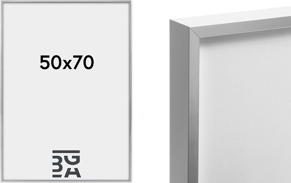 Pilt elegantsest hõbedasest raamistikust