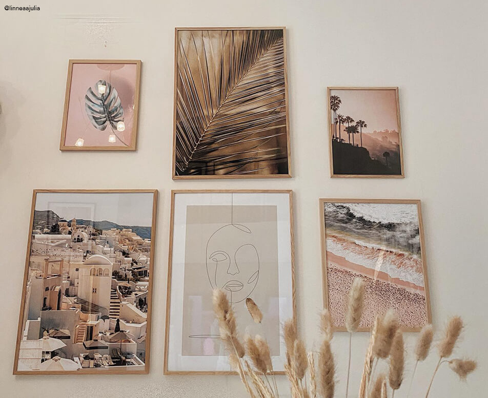 Kunstisein tamme raamide ja looduslike motiividega