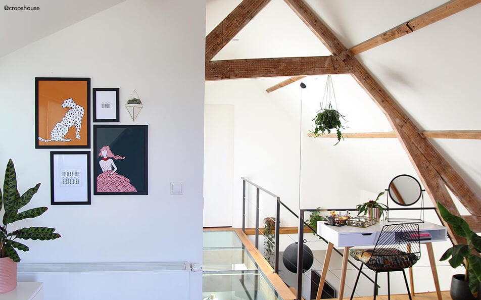 Kunstisein väikesele pinnale - kaldlagi lae taladega